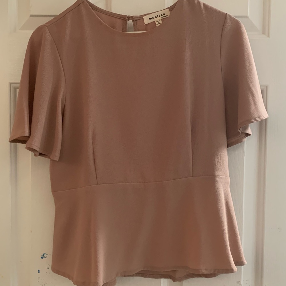 Pink work blouse